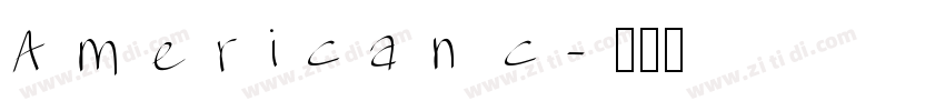 American c字体转换